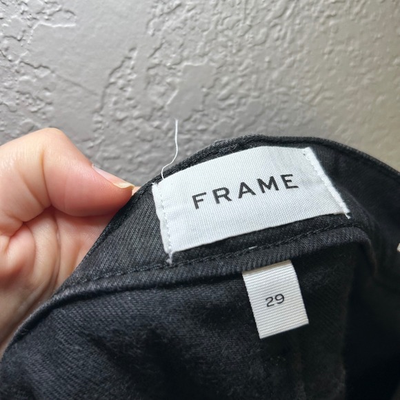 FRAME Le Sylvie slender straight women's 29 black striped casual going out party - Picture 6 of 9